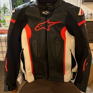 Leather Alpine-star TechAir Compatible Moto Jacket
